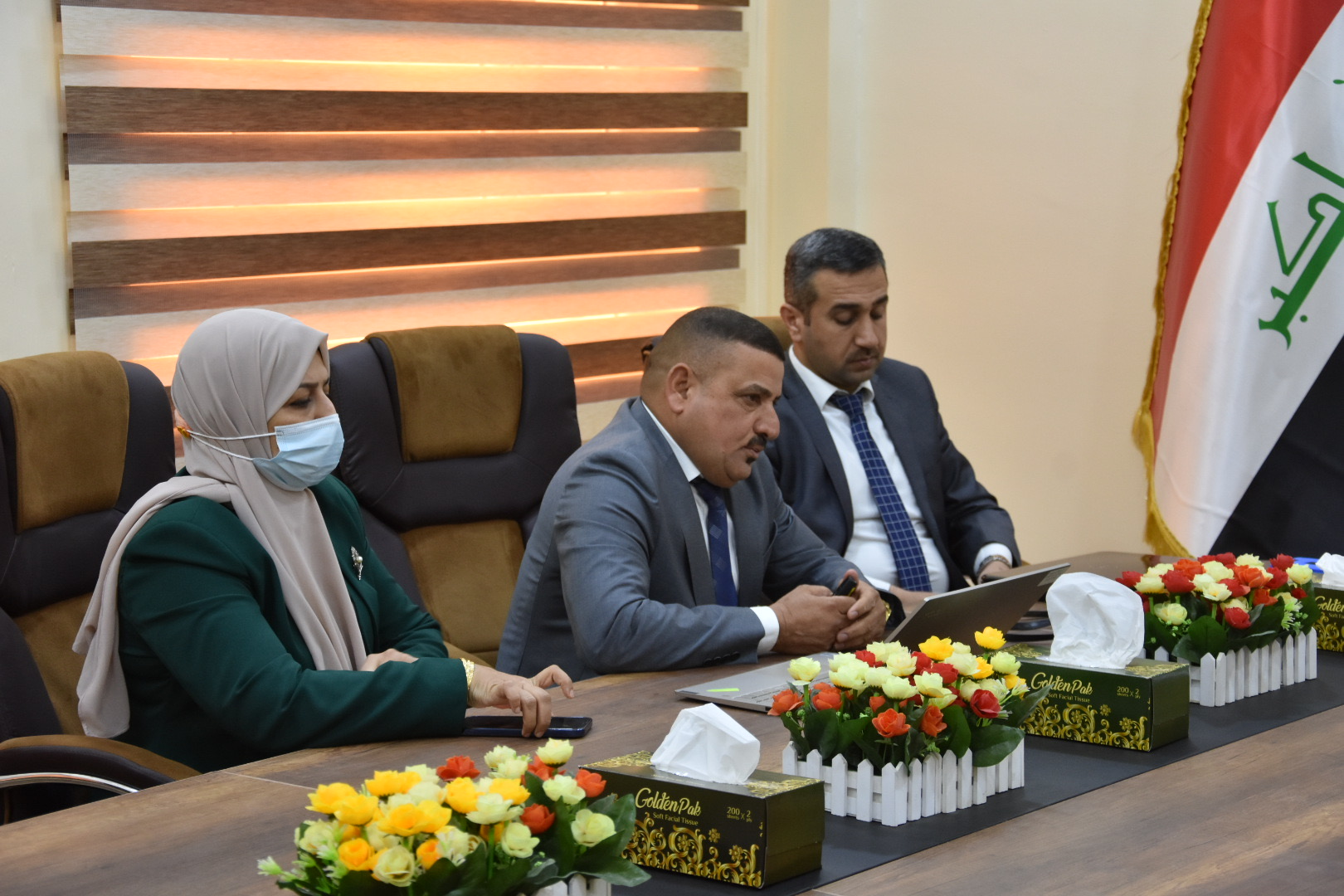 A seminar held by the College of Pharmacy to discuss the scientific promotion research of Assistant Professor Dr. (Essam Mohamed Abdullah).