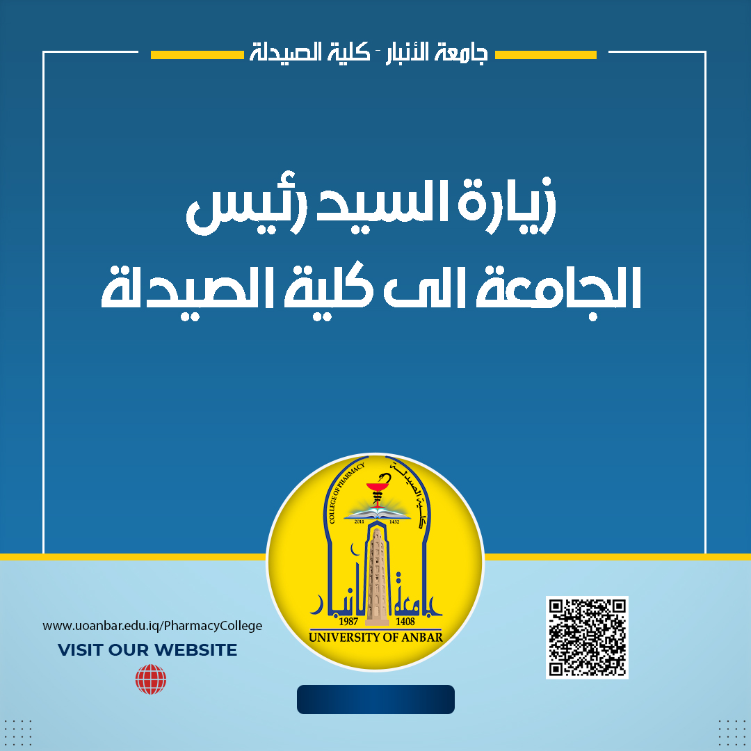 The visit of the President of the University to the College of Pharmacy