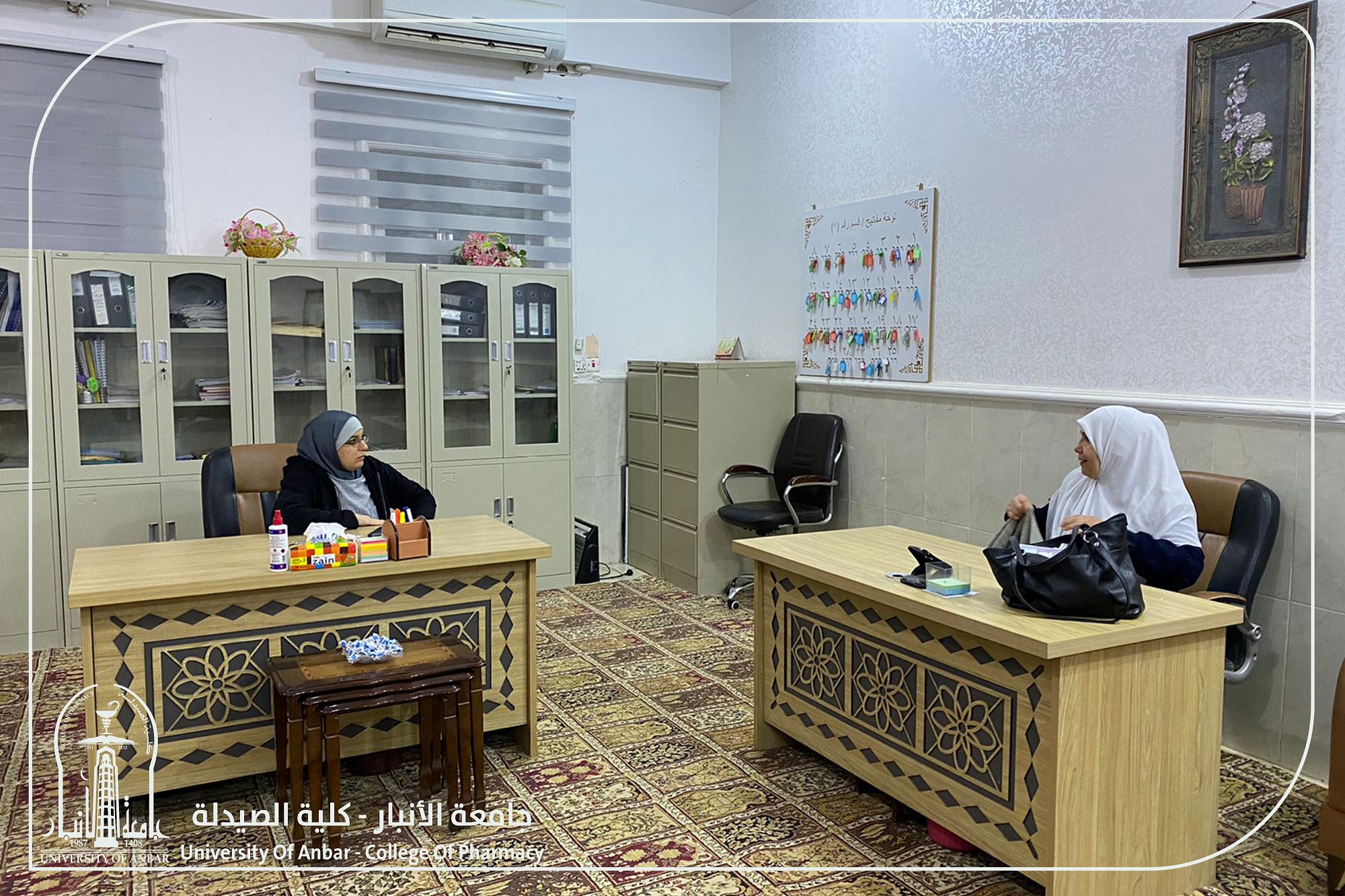 زيارة عميد الكلية الى مجمع الأقسام الداخلية للطالبات