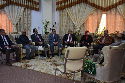 زيارة السيد رئيس جامعة الانبار لكلية الصيدلة