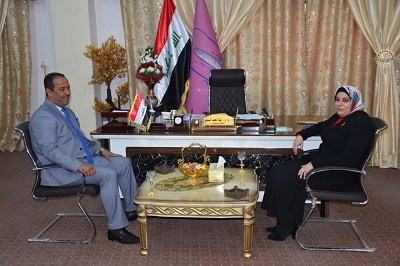 زيارة السيد مساعد رئيس الجامعة للشؤون العلمية لكلية الصيدلة